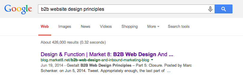 b2b web design page titles