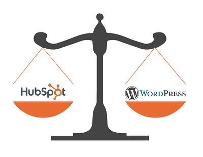 HubSpot vs. Wordpress - a CMS Comparison - Featured Image