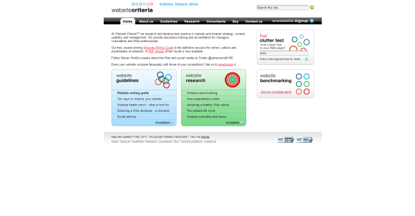 Website Benchmarking