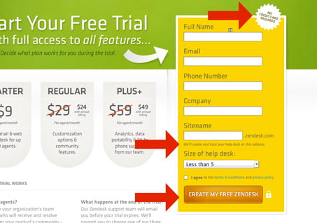 website wireframes, zendesk form microcopy