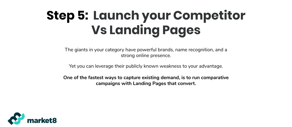 Landing Pages vs. Competitors