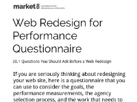 Web Design for Performance Questionnaire